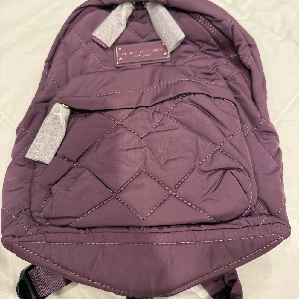 Marc Jacobs Purple Quilted Backpack